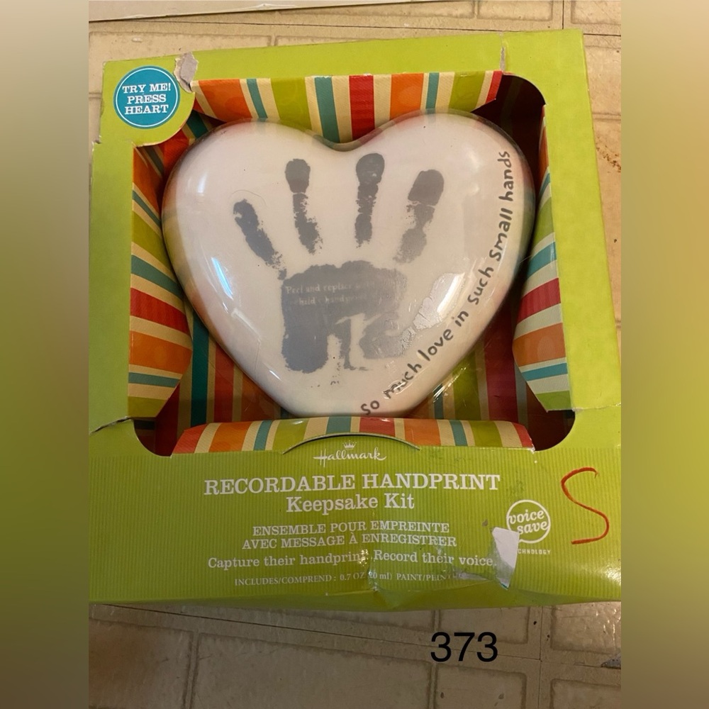 Hallmark recordable hand print Keepsake Kit